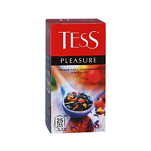 Чай Tess Pleasure черный с шиповником и яблоком 25 пак