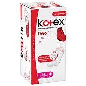 Прокладки гигиенические Kotex Deo ультратонкие 56 шт