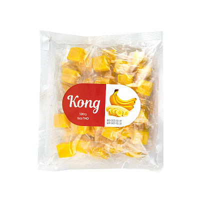 Конфеты жевательные кубик Банан