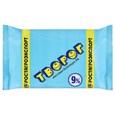 Творог 9% Ростагроэкспорт 180 г БЗМЖ