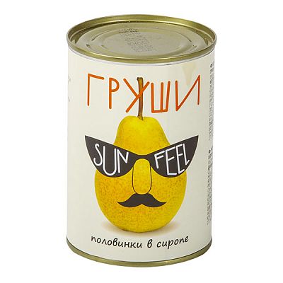 Груши Sunfeel половинки в сиропе 850 мл