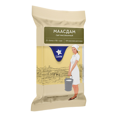 Сыр Маасдам 45% Laime 150 г БЗМЖ