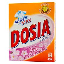 Стиральный порошок Dosia автомат Active max 2 в 1 с кондиционером 400 г