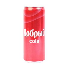 Напиток Добрый Cola ж/б 0,33 л в Apeti.ru  Напиток Добрый Cola ж/б 0,33 л в интернет-магазине свежих фермерских продуктов Apeti.ru