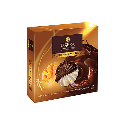 Зефир OZera в шоколаде с манго, 270 г