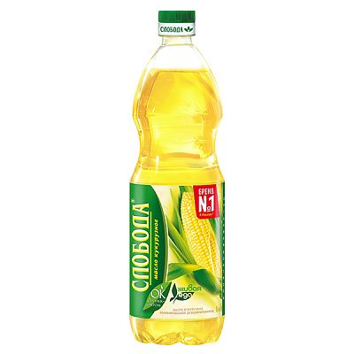 Масло кукурузное Слобода рафинированное 1 л