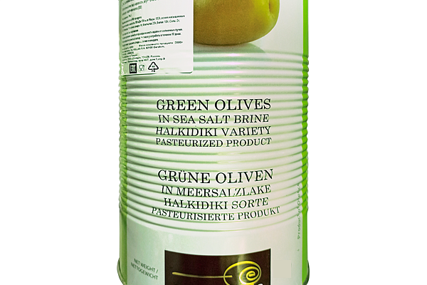 Оливки зеленые Olivellas,S.Mammoth с косточкой 840 г в интернет-магазине продуктов с Преображенского рынка Apeti.ru