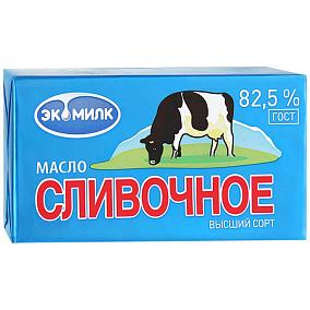  Масло сливочное Экомилк 82,5% БЗМЖ 450 г  в интернет-магазине свежих фермерских продуктов Apeti.ru