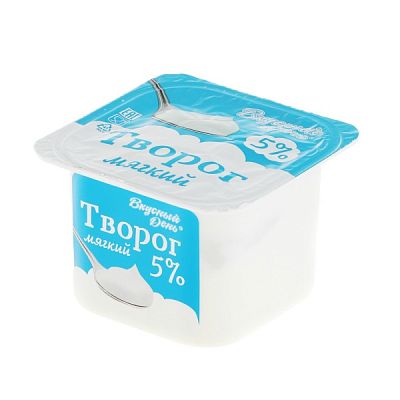 Творог Вкусный день мягкий 5% 100 г БЗМЖ