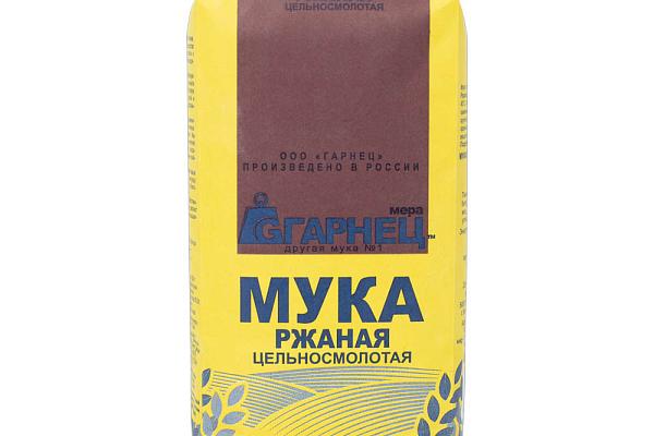  Мука ржаная Гарнец цельносмолотая 500 г в интернет-магазине продуктов с Преображенского рынка Apeti.ru