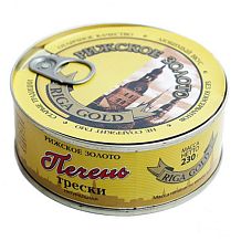 Печень трески "Рижское золото" 230 г