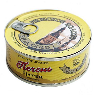 Печень трески "Рижское золото" 230 г