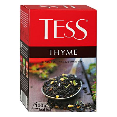 Чай черный Tess Thyme с чабрецом и цедрой лимона 100 г
