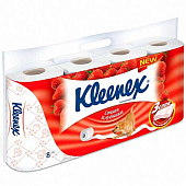 Туалетная бумага Kleenex 3-хслойная Сочная Клубника 8 шт
