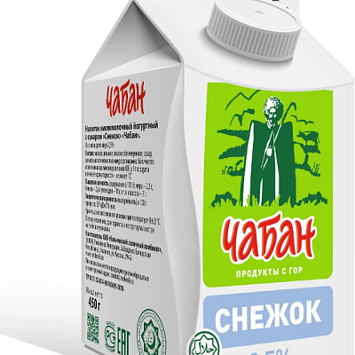  Снежок Чабан 2,5% 450 г БЗМЖ в интернет-магазине свежих фермерских продуктов Apeti.ru