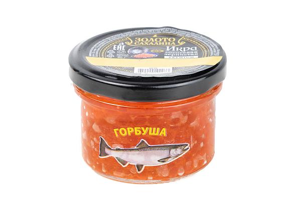  Красная икра горбуша Золото Сахалина 90 г в интернет-магазине продуктов с Преображенского рынка Apeti.ru