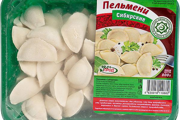  Пельмени ЭкоПрод сибирские 800 г в интернет-магазине продуктов с Преображенского рынка Apeti.ru