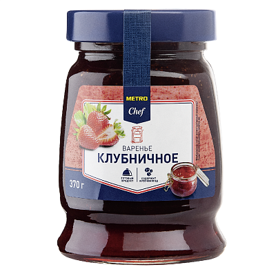 Варенье Metro Chef домашнее десертное из клубники 370 г