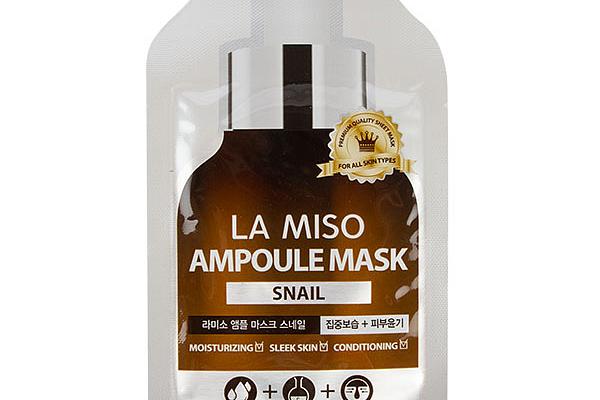  Ампульная маска La Miso с экстрактом слизи улитки 25 г  в интернет-магазине продуктов с Преображенского рынка Apeti.ru