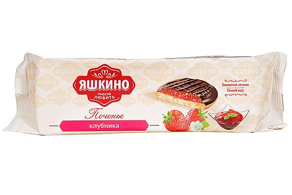  Печенье Яшкино сдобное клубника 137 г в интернет-магазине продуктов с Преображенского рынка Apeti.ru