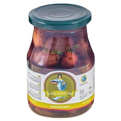 Оливки "Дары Деметры" каламата 360 г