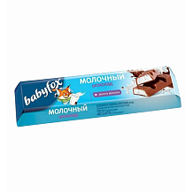 Батончик BabyFox  шоколадный батончик с молочной начинкой, 45 г
