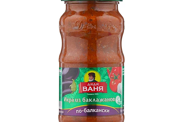 Икра из баклажанов Дядя Ваня по-балкански 460 г в интернет-магазине продуктов с Преображенского рынка Apeti.ru