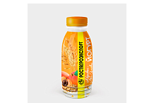 Йогурт питьевой Абрикос-лён-злаки РАЭ 2,5% 290г бутылка