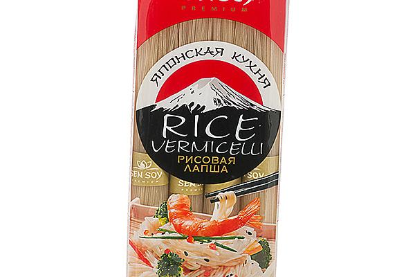  Лапша рисовая Sen Soy Premium Rice 300 г в интернет-магазине продуктов с Преображенского рынка Apeti.ru