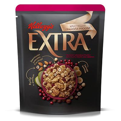 Мюсли Kellogg's Extra гранола хрустящая с орехами, фруктами и ягодами 300 г в Apeti.ru Мюсли Kellogg's Extra гранола хрустящая с орехами, фруктами и ягодами 300 г в интернет-магазине свежих фермерских продуктов Apeti.ru