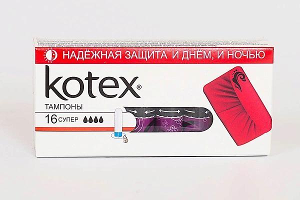  Тампоны Kotex Super 16 шт в интернет-магазине продуктов с Преображенского рынка Apeti.ru