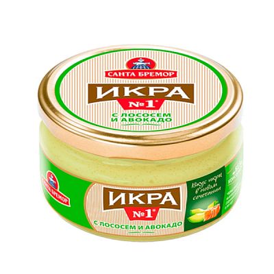 Икра мойвы с лососем и авокадо Санта Бремор 180 г