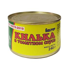  Килька в томатном соусе Боспор 240 г в интернет-магазине свежих фермерских продуктов Apeti.ru