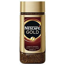 Кофе Nescafe Gold сублимированный растворимый с добавлением молотого 190 г