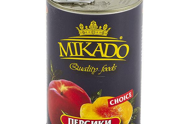  Персики Mikado половинками 410 г в интернет-магазине продуктов с Преображенского рынка Apeti.ru
