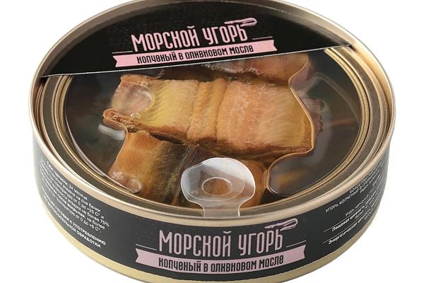  Угорь Морской копченый в олив.масле Ecofood 160 г в интернет-магазине продуктов с Преображенского рынка Apeti.ru