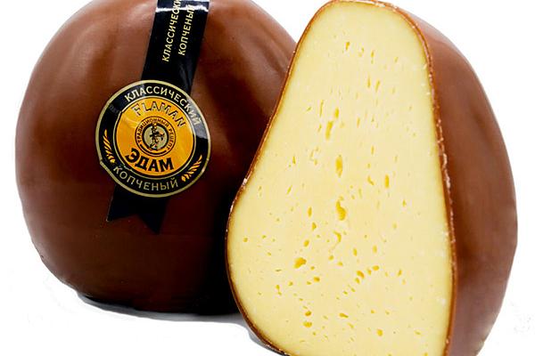  Сыр Flaman Эдам копченый 45% 200 г в интернет-магазине продуктов с Преображенского рынка Apeti.ru