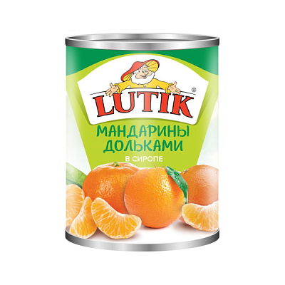 Мандарины LUTIK дольками в сиропе 314 мл