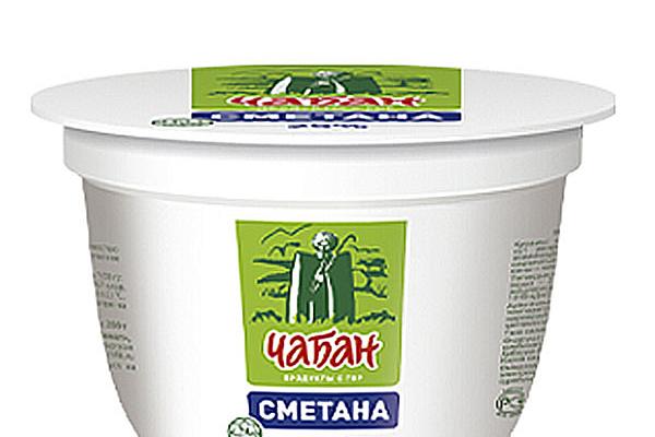  Сметана Чабан 25% 200 г БЗМЖ в интернет-магазине продуктов с Преображенского рынка Apeti.ru
