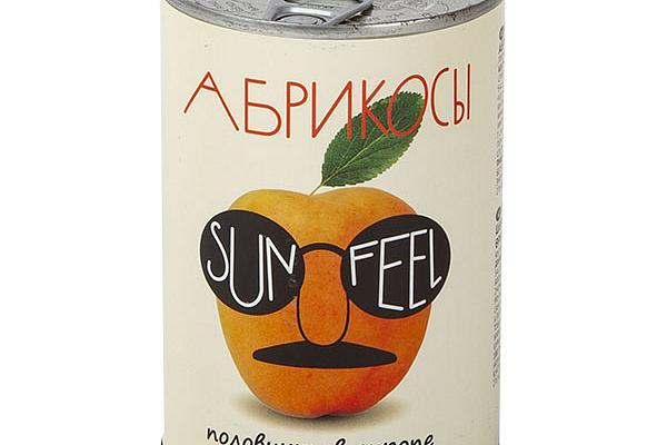  Абрикосы Sunfeel половинки в сиропе 850 мл в интернет-магазине продуктов с Преображенского рынка Apeti.ru