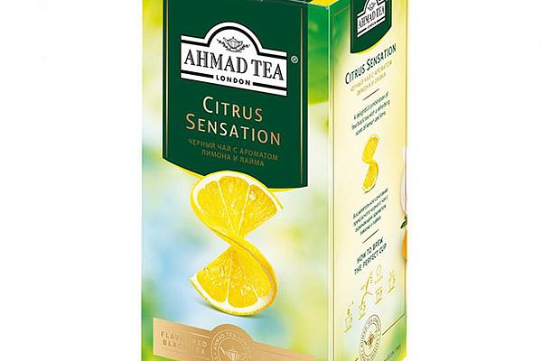  Чай черный Ahmad Tea citrus sensation 25 пак в интернет-магазине продуктов с Преображенского рынка Apeti.ru