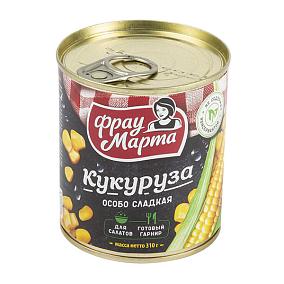  Кукуруза Фрау Марта сахарная особо сладкая 310 г в интернет-магазине свежих фермерских продуктов Apeti.ru