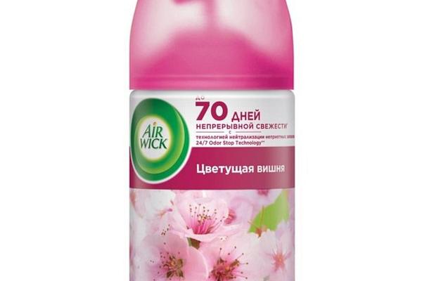  Освежитель воздуха Air Wick Pure сменный баллон цветущая вишня 250 мл в интернет-магазине продуктов с Преображенского рынка Apeti.ru