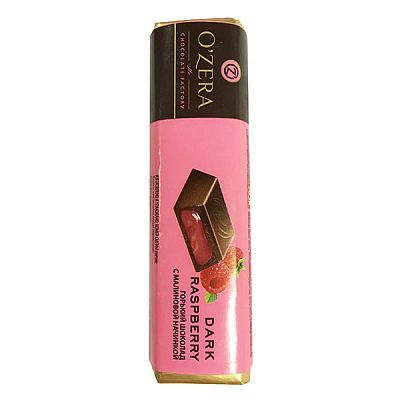 Шоколад O'Zera горький с малиновой начинкой, 50 г