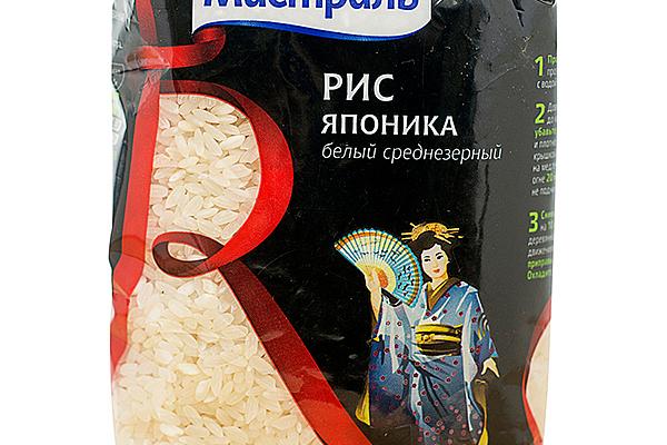  Рис Мистраль Японика белый среднезерный 500 г в интернет-магазине продуктов с Преображенского рынка Apeti.ru