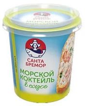 Паста с морепродуктами Морской коктейль в соусе 150 г