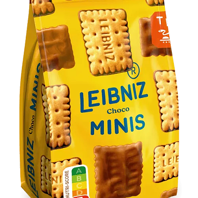  Печенье Leibniz Minis бисквитное с шоколадом 125 г в интернет-магазине свежих фермерских продуктов Apeti.ru