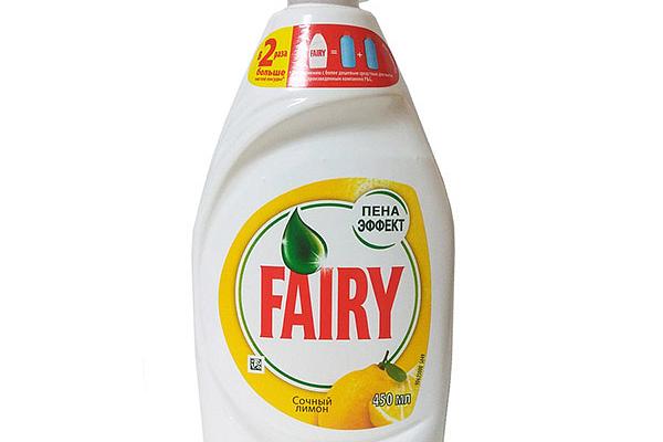  Средство для мытья посуды Fairy сочный лимон 450 мл в интернет-магазине продуктов с Преображенского рынка Apeti.ru