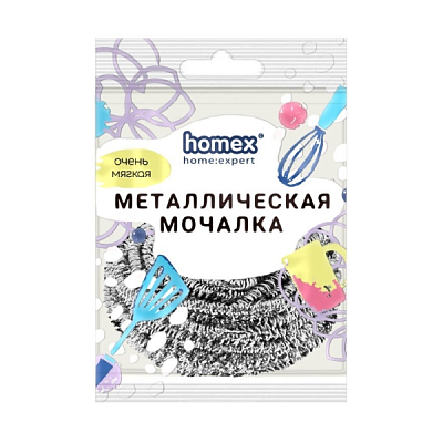 Мочалка металлическая HOMEX спиральная Очень Мягкая в Apeti.ru Мочалка металлическая HOMEX спиральная Очень Мягкая в интернет-магазине свежих фермерских продуктов Apeti.ru