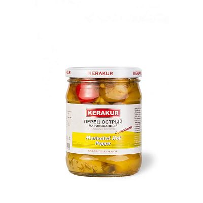 Перец острый Kerakur маринованный с укропом 500г
